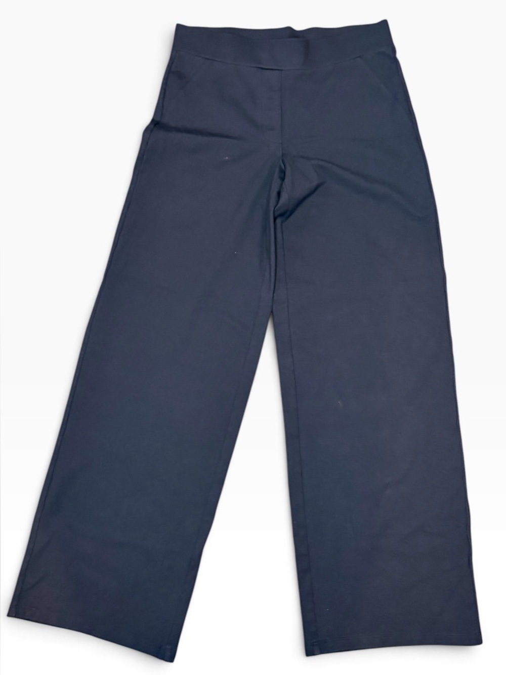 Quince Ultra Stretch Ponte Wide Leg Navy Medium Lounge Pants